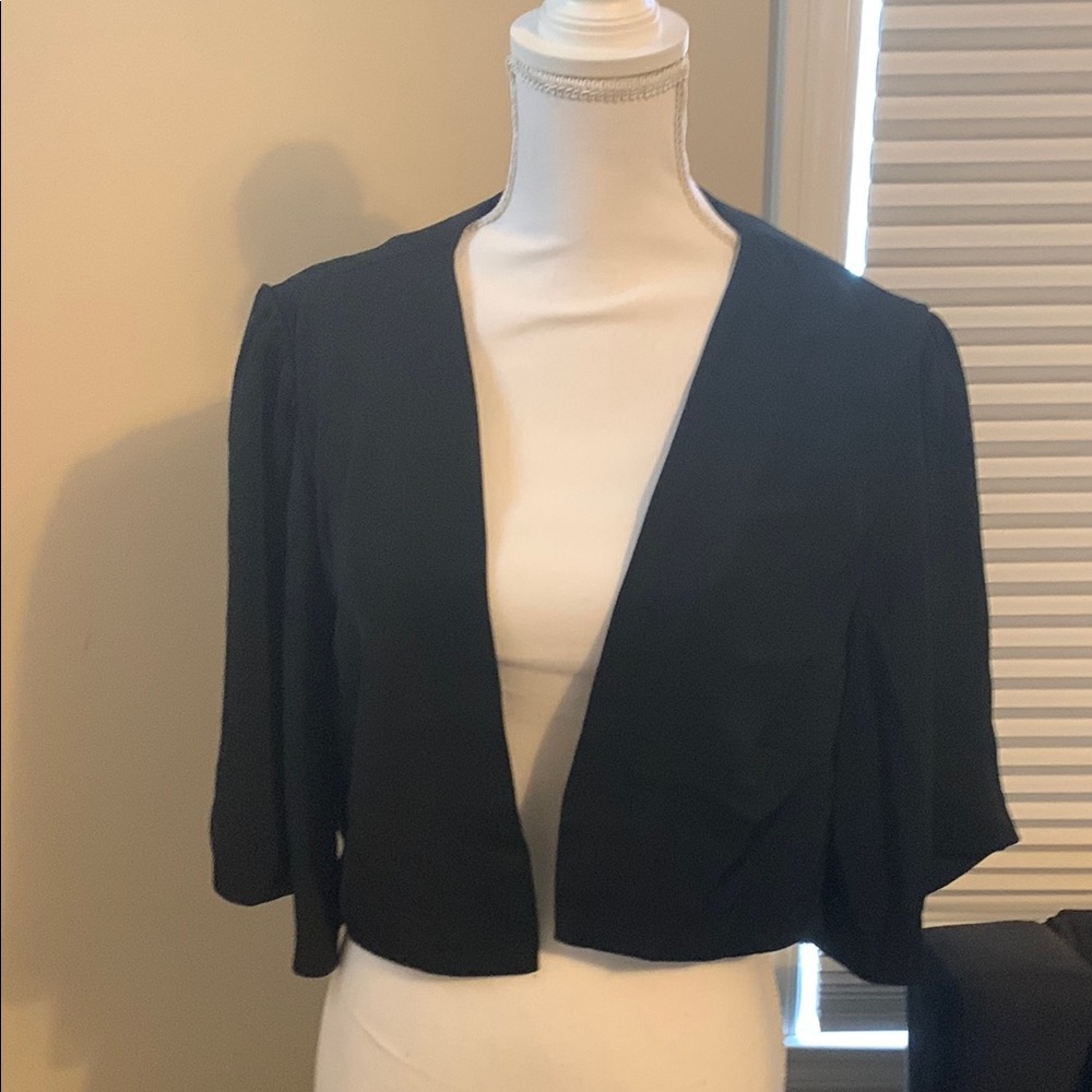 City Chic Black 3/4 Sleeve Jacket NWT